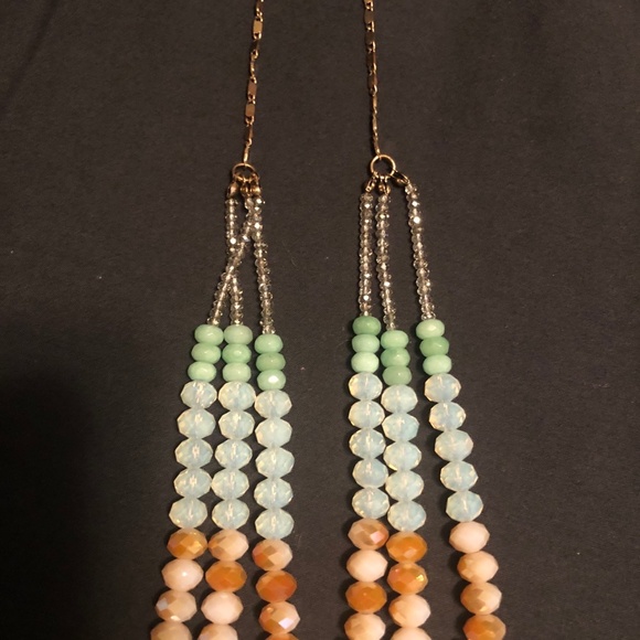 Ann Taylor LOFT Necklace multicolored stones - Picture 2 of 6